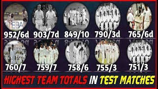 Top 10 Highest Team Totals in Test Matches ★ 2018 | Top Planet by Top Planet 286 views 5 years ago 3 minutes, 42 seconds