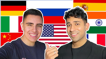 Two American Polyglots Speaking in 8 Languages!