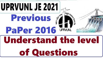 uprvunl je 2016 question paper mechanical part2 | uprvunl je mechanical previous year question paper