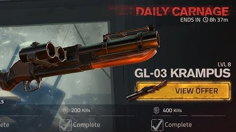 Into the Dead 2 - GL-03 Krampus 400 (899) Kills | Daily Carnage