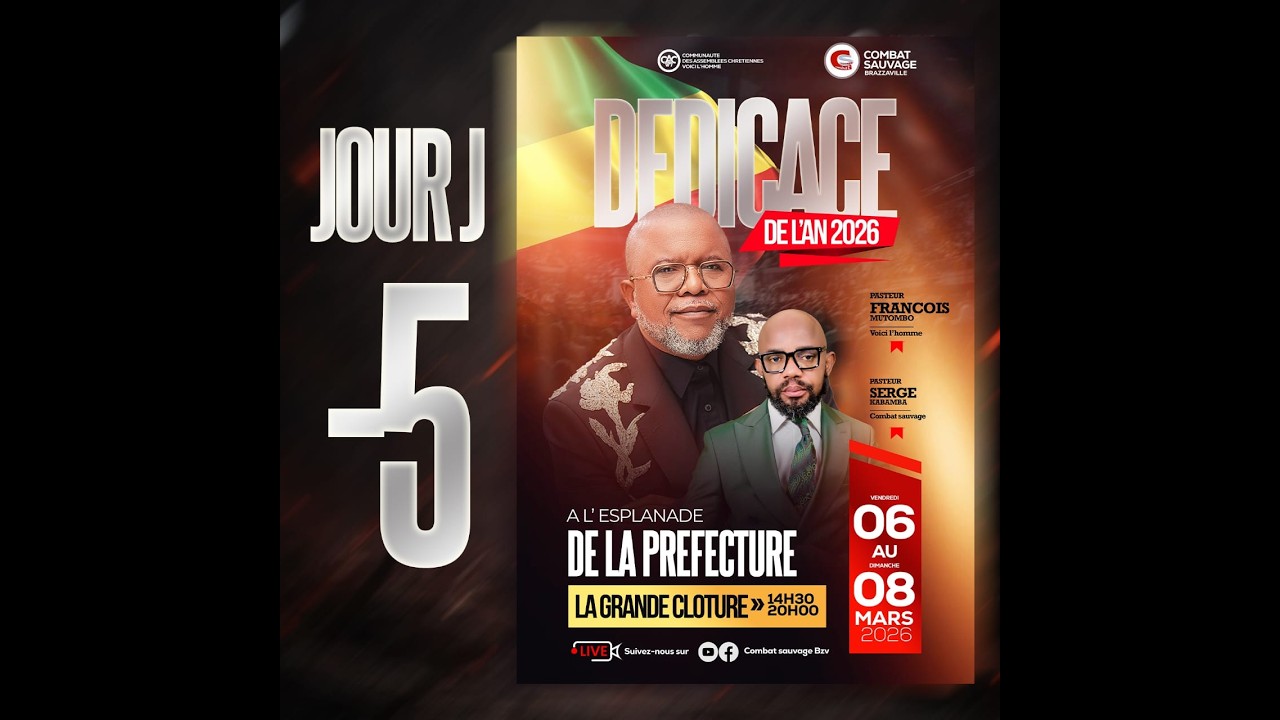 CULTE DOMINICAL DIMANCHE 01 MARS DEDICACE DE L'AN 2026