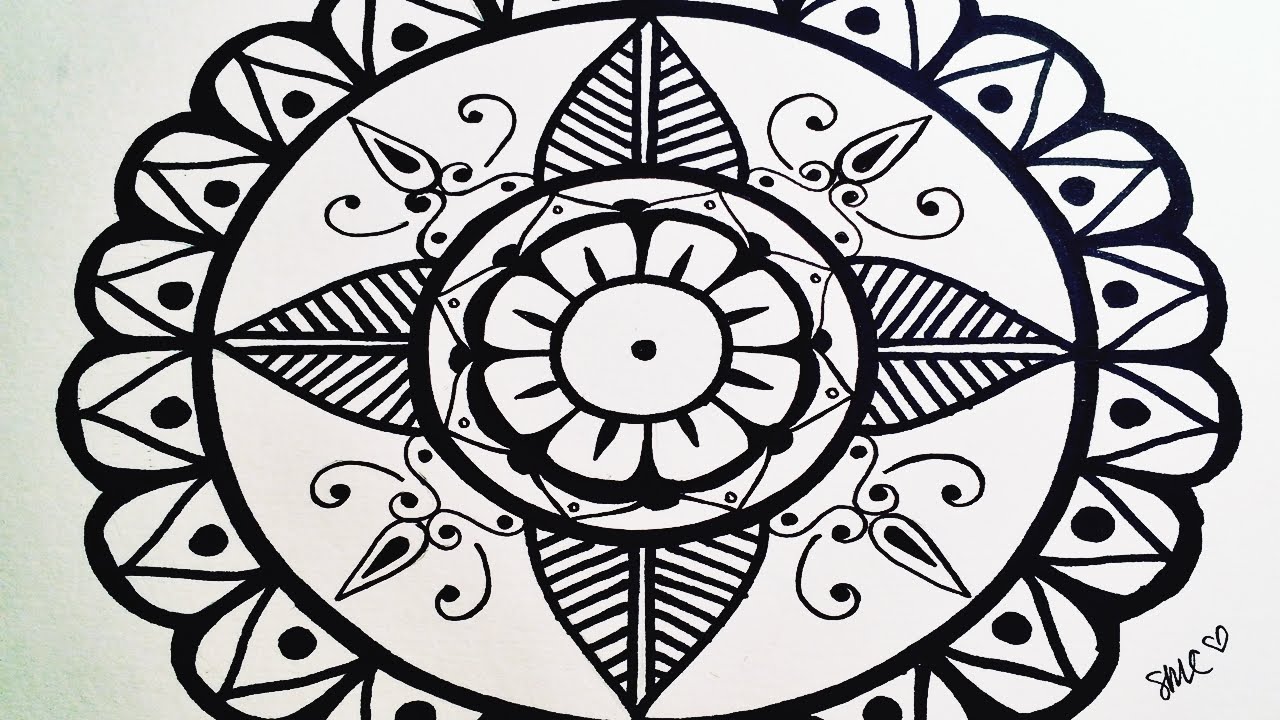 mandala-draw-a-very-simple-mandala-for-beginners-step-by-step-youtube