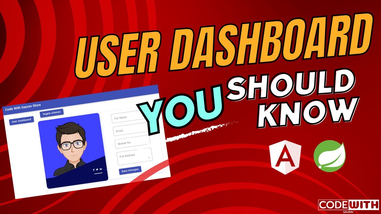 User dashboard for angular - YouTube