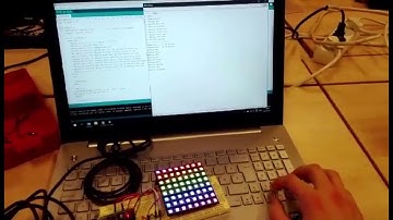 Arduino Nano Neopixel matrix en Themperatuur sensor