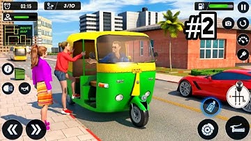 Tuk Tuk Auto Rickshaw #2 | Driving Simulator Game | Real Auto Rickshaw | Indian Rickshaw Wala Game