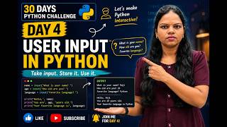 Python Day 4 | User Input & Type Conversion | 30 Days Python Challenge