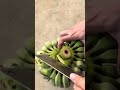 cutting a bunch of bananas using a knife properly and correctly#fruitcutting