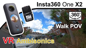 Insta360 One X2 | Zoom H2n | H265 l Backpack Mount Walk | 360 VR Spatial Audio @insta360