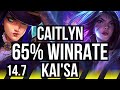 Caitlyn  camille vs kaisa  sona adc  65 winrate 525  na diamond  147