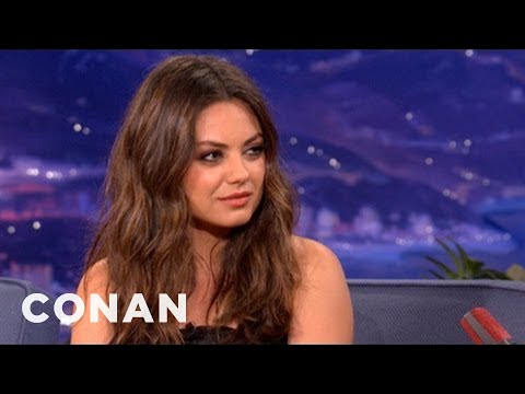 Mila Kunis Has A Badass Stare Of Doom - CONAN on TBS