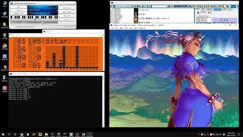 Nuked SC-55 ( Roland SC-55mkII emulator ) Test on DOSBox
