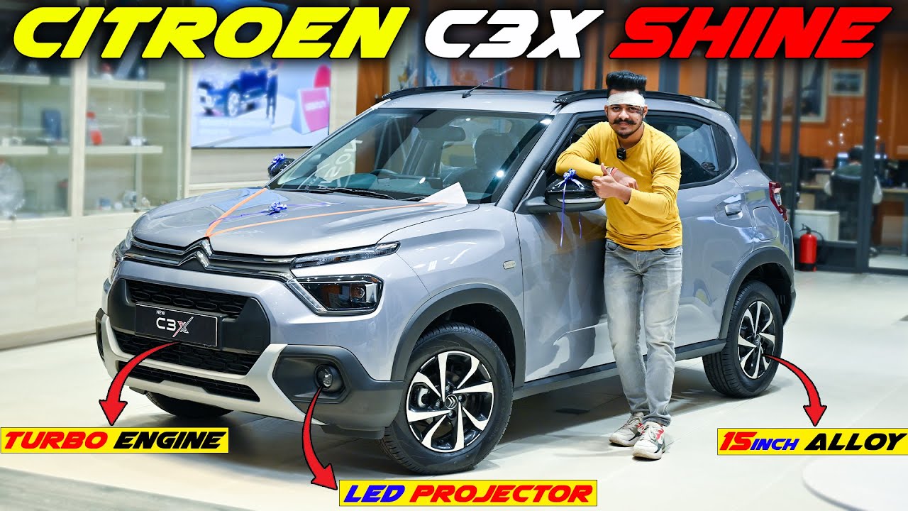 ₹1 लाख में Top Model🔥New Citroen C3X Shine 2025 Model Review | Citroen C3X 2025 (More Features)