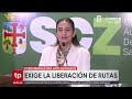 Vicegobernadora de Santa Cruz lamenta que la población deba autoconvocarse a desbloquear