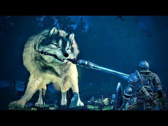 DARK SOULS Great Grey Wolf Sif 灰色の大狼 シフ 灰色の大狼シフ Sif, The Great Grey Wolf - YouTube