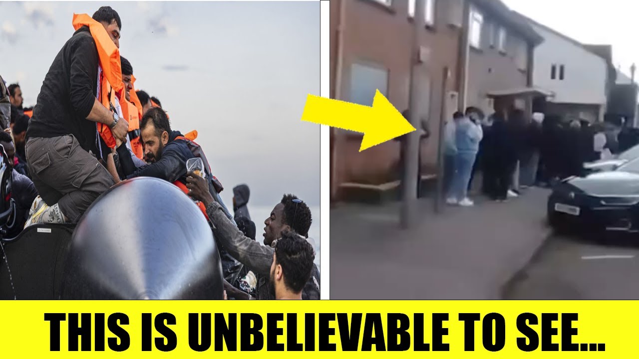 Shocking Footage Shows Queues Of Undocumented Men Claiming Benefits!