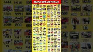 Racing Tractor + Racing Car + Lion Cheat Code 🤑 Indian Bike Driving 3D #shorts #viralvideo