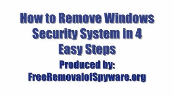 Remove Windows Security System in 4 Easy Steps