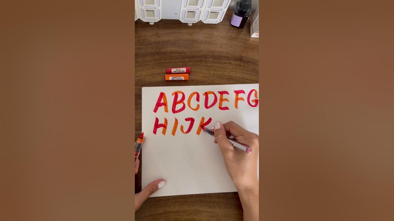 Letra “K” estilo Rótulos con plumón Punta pincel 🤩🔥🔥🔥 - YouTube