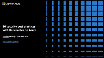 16 Security Best Practices with Kubernetes on Azure (AKS) in French