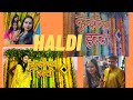 The colorful haldi of anshu  haldi ceremony anshika bhardwaj