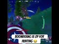 This AMERICAN Boomerang is OP for Hunting #fortnite #fortnitememes #fortniteclips #fortniteshorts