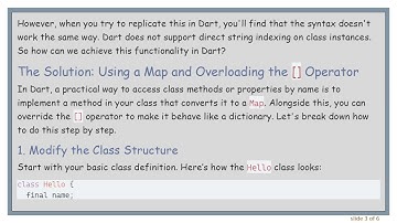 Retrieve Class Parameter Using a String in Dart