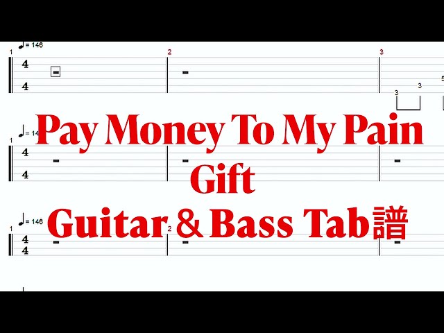 Pay Money To My Pain 【PTP】バンドスコア Pay money To my Pain オフィシャルスコアブック