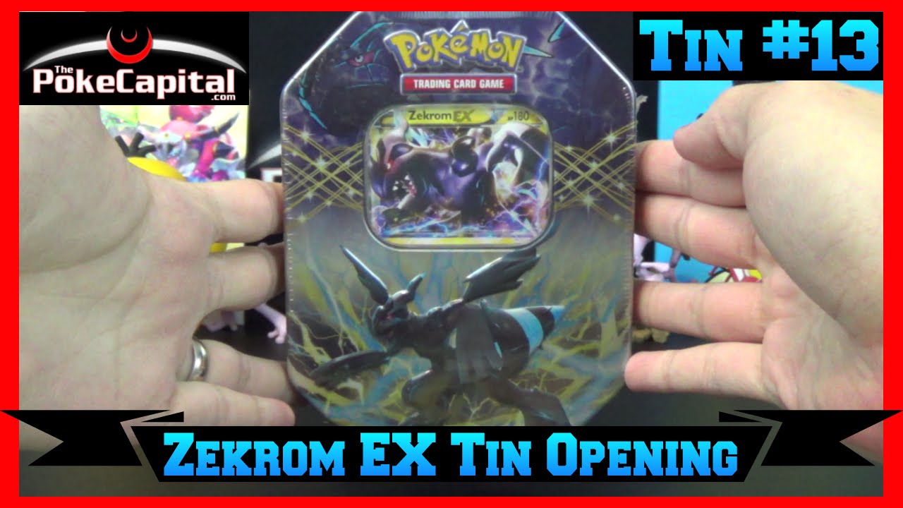 Pokemon Cards - Zekrom EX Tin Opening