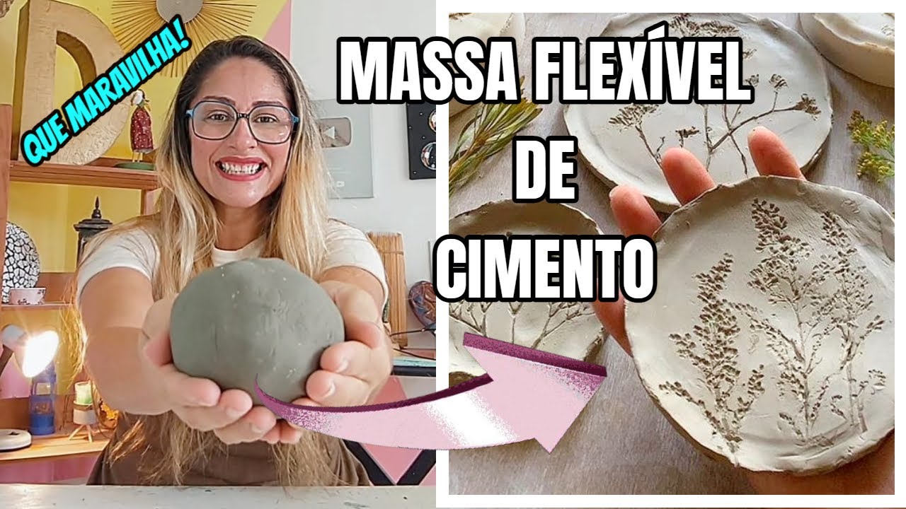 🤩MASSA FLEXÍVEL DE CIMENTO COMUM / Argila Fake 1