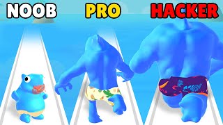 NOOB vs PRO vs HACKER in Angry Shark! screenshot 1