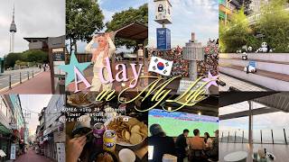 KOREA vlog part 9 ✩‧₊˚ Namsan Tower, watching the World Cup @ Hongdae!! 🇰🇷 | Ghaida Salma