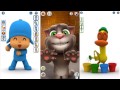 Talking Pocoyo Talking Pato Talking Tom Cat Colors Reaction Compilation Funny Videos Children Kids 