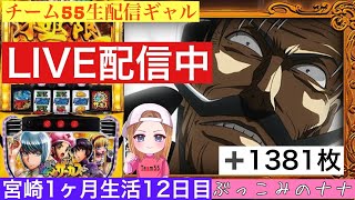 宮崎1ヶ月生活【パチスロ生配信】ぶっこみのナナ【からくりサーカス】13日目