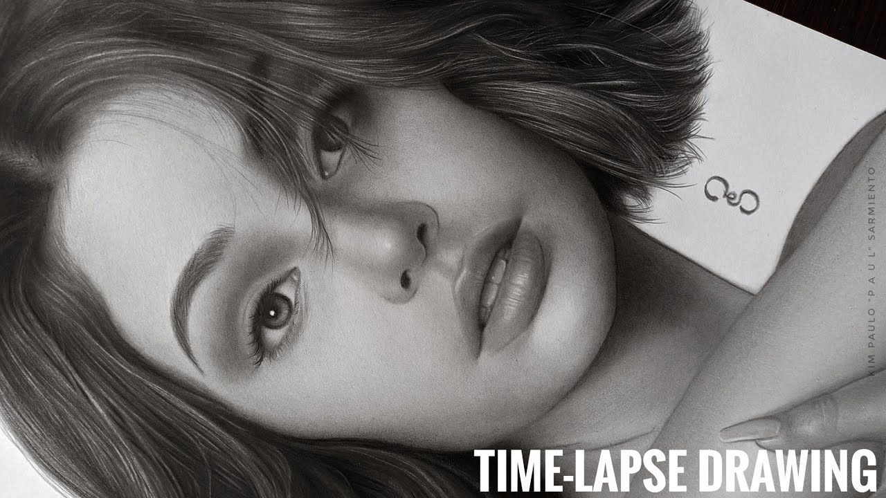 IVANA ALAWI Realistic Pencil Drawing | Time-lapse | PaulArTv - YouTube