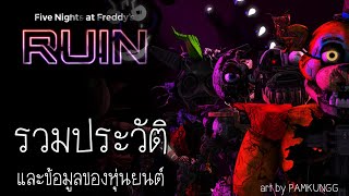 FNAF Diary : สรุปเนื้อเรื่องและข้อมูลของหุ่นยนต์ ในเกม Five Night at Freddy's Security Breach RUIN