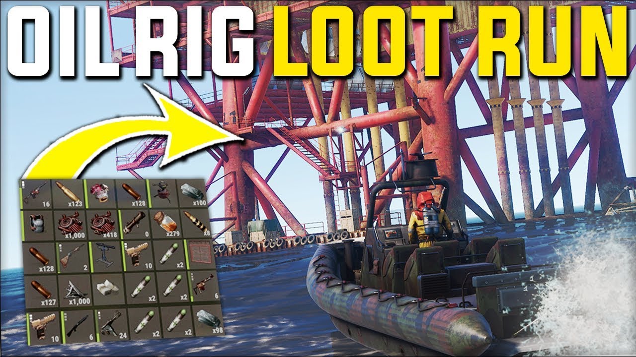TAKING THE RUST OIL RIG MONUMENT LOOT RUN GAVE CRAZY LOOT - Rust ...