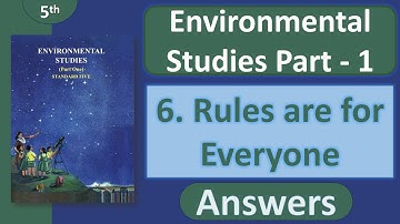 Class 5 EVS Part 1 Chapter 6 – Rules are for Everyone | Question Answer | Maharashtra Board | 2025
