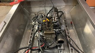 Mini Jet Boat Build 6 - Motor mounts, pump shaft collar and engine install.