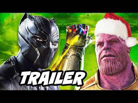 Black Panther Christmas Trailer and Avengers Infinity War Marvel Gods