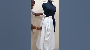 COWL DRAPE SKIRT #drape #draping #cowl #cowldesign #skirt #skirtdesign #skirttutorial