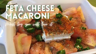 وصفة مكرونة بجبن فيتا الشهيرة سهلة في ٣٠ دقيقة/ Delicious  Macaroni with Feta Cheese in 30 Min