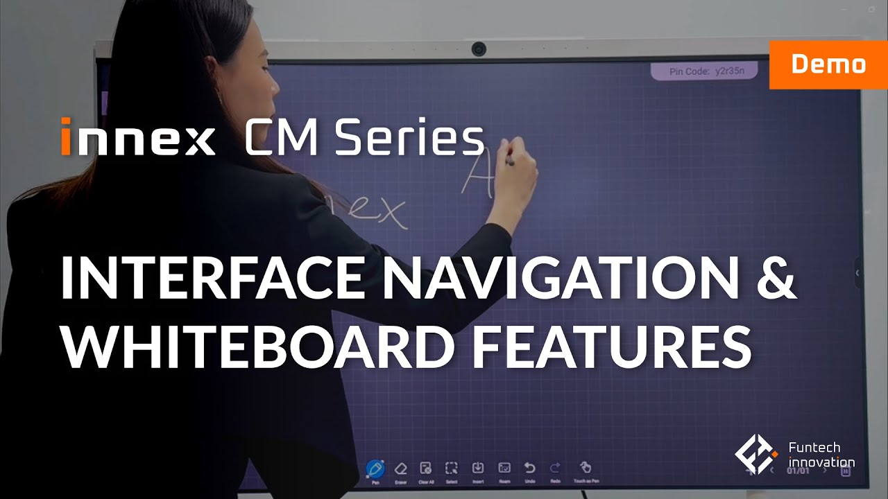 Demo | Seamless UIUX & Interactive Whiteboard - Innex Meeting Hub CM Series | FunTech Innovation