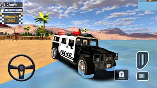 US Police Hummer H1 Xtreme Stunt Driver - Police Car Driving 3D - Android Gameplay screenshot 3