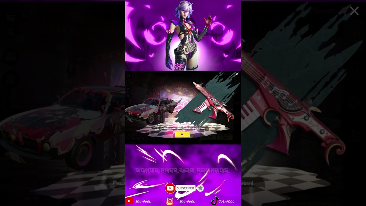 PUBG Mobile BONUS PASS Unlocked! 🎉 All 1–30 Rewards Revealed 🔥 