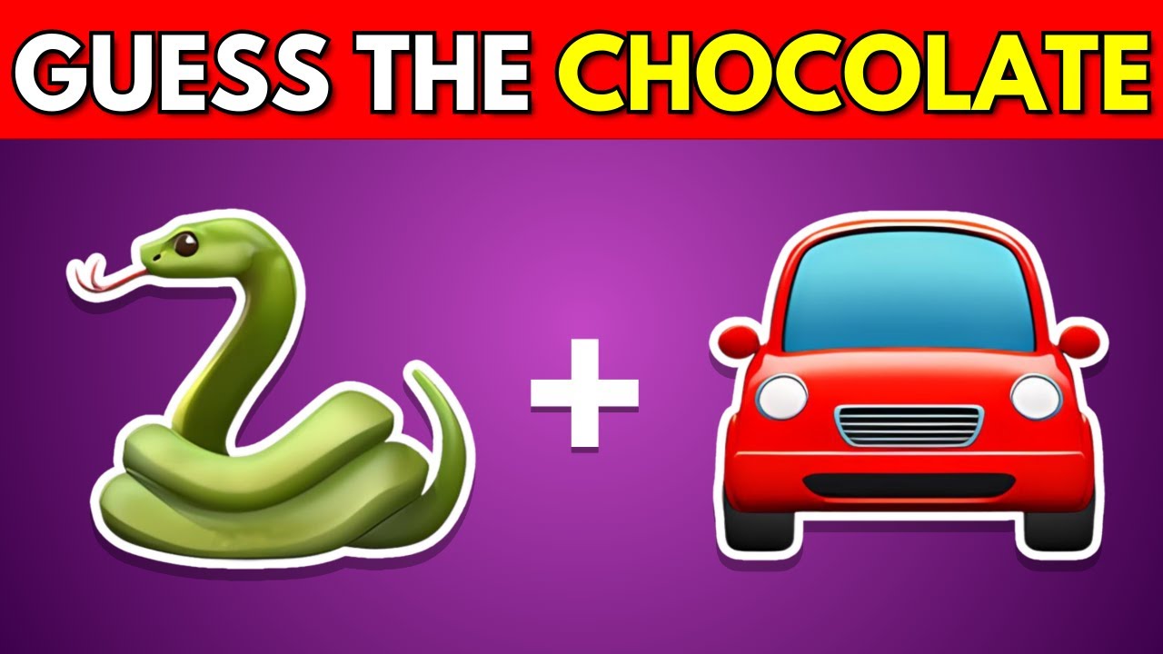 Can You Guess The CHOCOLATE by Emoji? 🍫 | Emoji Quiz