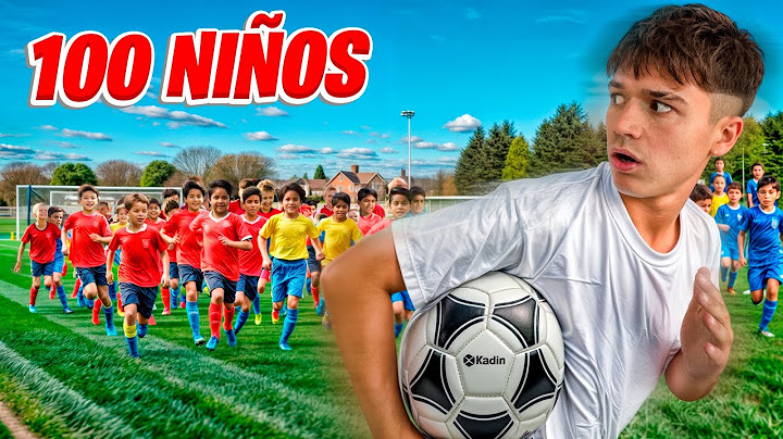 jugué contra 100 niños al futbol