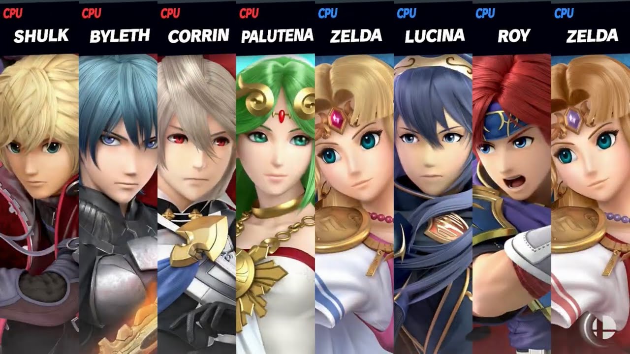 Super Smash Bros. Ultimate - Team Shulk vs Team Zelda