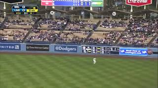 2013/04/27 Dodgers turn two in first