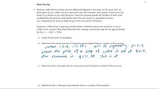 4a.2: Applications of Quadratic Functions Now You Try