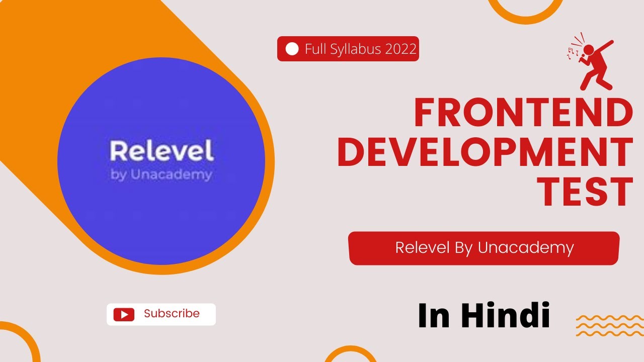 Frontend Development Test(2022) By  Relevel Unacademy in Hindi || Get Instant Jobs || Reactjs 2022
